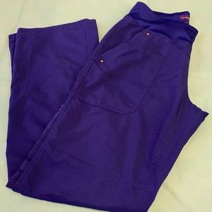 Healing hands purple label yoga scrub pants.